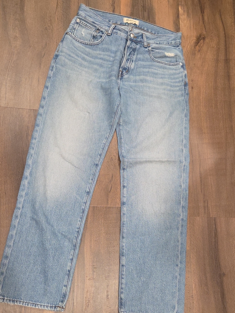 Madewell Womens The Dean Easy Straight Jean Size 26 Button-fly